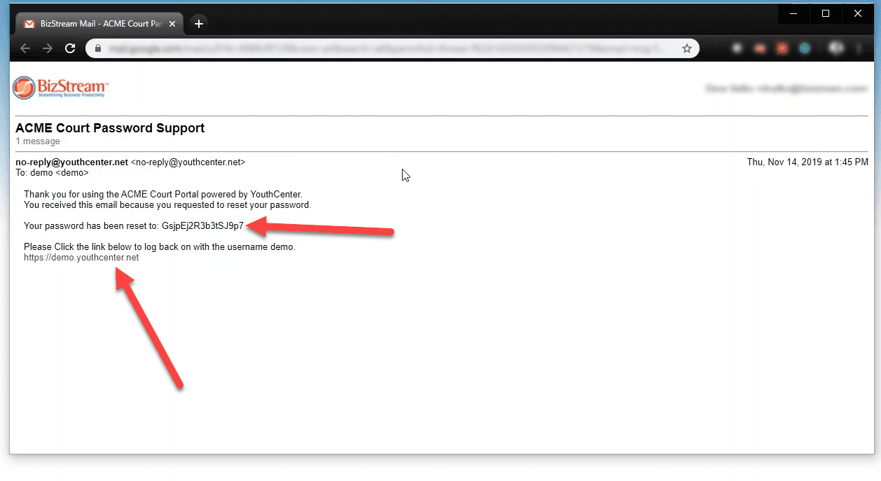 Password YouthCenter Docs