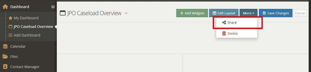 Then, select “More” and “Share”